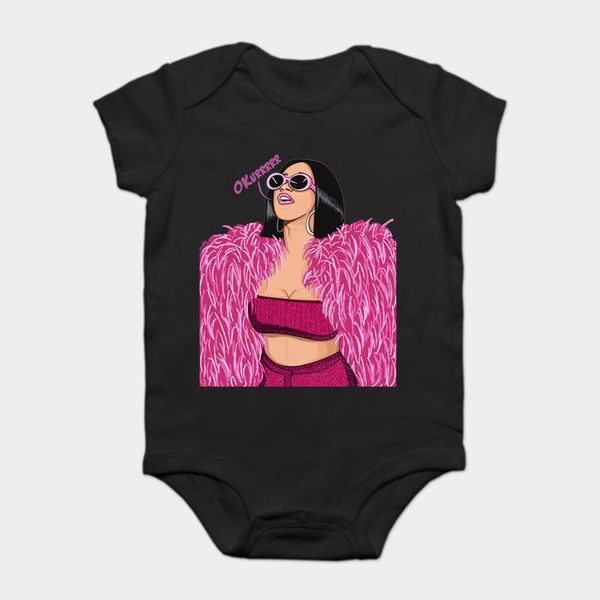 baby onesie детские боди детская футболка с принтом из хлопка с коротким рукавом cardi b, Blue 
baby onesie детские боди детская футболка с принтом из хлопка с коротким рукавом cardi b, Blue