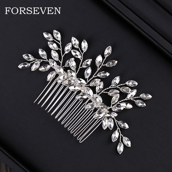 new rhinestone wedding hair comb bridal hair combs jewelry accessories trendy crystal head ornaments bride headdress, Golden;white
new rhinestone wedding hair comb bridal hair combs jewelry accessories trendy crystal head ornaments bride headdress, Golden;white