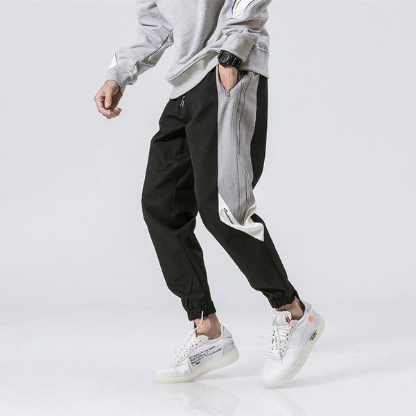 tide brand hip-hop hit color striped striped casual pants men's autumn youth loose harem trousers, Black
tide brand hip-hop hit color striped striped casual pants men's autumn youth loose harem trousers, Black