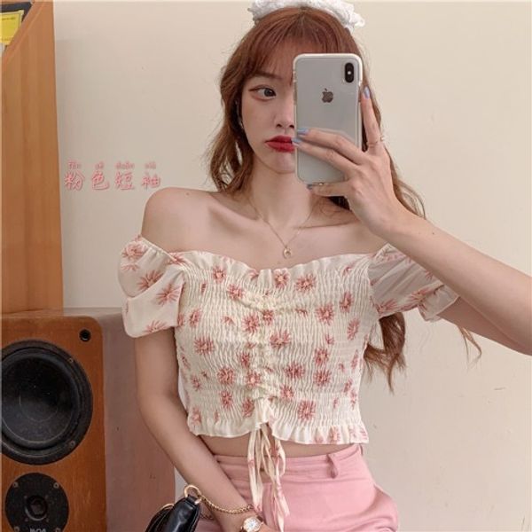 new slim women's clothing summer sweet style blouses korean crop fashion brand ladies fashion brand ins shirts 2020, White
new slim women's clothing summer sweet style blouses korean crop fashion brand ladies fashion brand ins shirts 2020, White