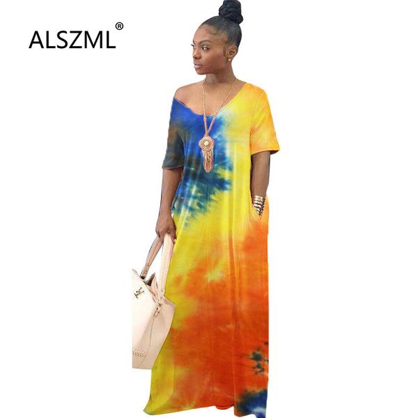 fashion tie dye print beach style lady long dress v-neck short sleeve summer dress trend casual big swing, Black;gray
fashion tie dye print beach style lady long dress v-neck short sleeve summer dress trend casual big swing, Black;gray