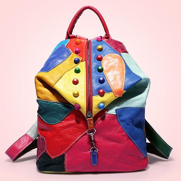 ladies backpack women street backpack outdoor travel bag stitching student bag large capacity zaino donna#g7
ladies backpack women street backpack outdoor travel bag stitching student bag large capacity zaino donna#g7