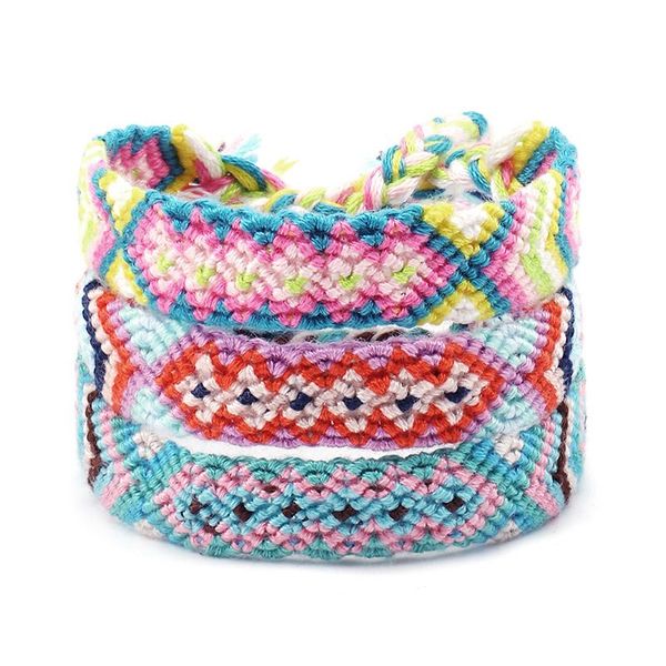 новые boho плетеные браслеты для женщин дружбы bohemian handweave cotton rope дешевого этнического шарм pulseras дропшип, Golden;silver 
новые boho плетеные браслеты для женщин дружбы bohemian handweave cotton rope дешевого этнического шарм pulseras дропшип, Golden;silver