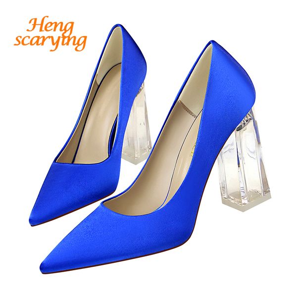 2020 plus size 43 women block 10cm high heels lady scarpins green satin pumps female wedding yellow blue silk transparent shoes y200702, Black
2020 plus size 43 women block 10cm high heels lady scarpins green satin pumps female wedding yellow blue silk transparent shoes y200702, Black