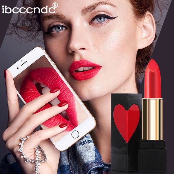 5 color new matte lipstick nude lips batom waterproof long lasting lip stick heart shape design professional makeup cosmetic
5 color new matte lipstick nude lips batom waterproof long lasting lip stick heart shape design professional makeup cosmetic