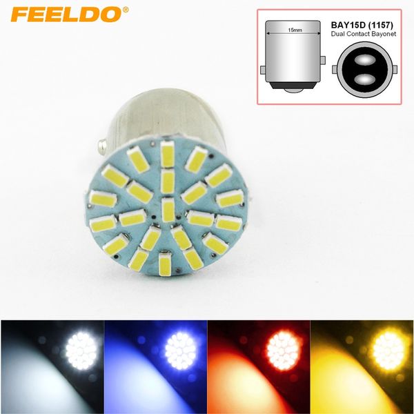 feeldo 10pcs white car 1157 bay15d 3014 chip 22smd auto led light lamp turn signal brake lights #hq3682
feeldo 10pcs white car 1157 bay15d 3014 chip 22smd auto led light lamp turn signal brake lights #hq3682