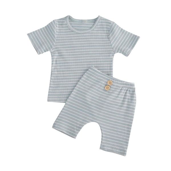 kids baby boys girls striped short sleeve classical round neck knee length button design elastic band pants set 0-4y, White
kids baby boys girls striped short sleeve classical round neck knee length button design elastic band pants set 0-4y, White
