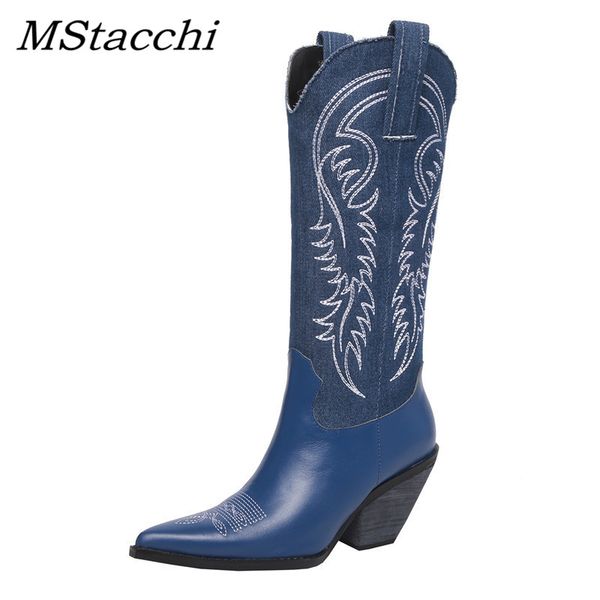 mstacchi 2019 cowboy boots for women pointed toe embroidered flower strange heel boots lady retro runway knee high, Black
mstacchi 2019 cowboy boots for women pointed toe embroidered flower strange heel boots lady retro runway knee high, Black
