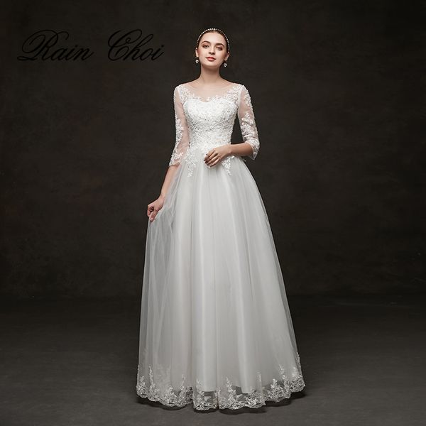 half sleeves evening dresses 2019 lace tulle long formal party gowns robe soiree, White;black
half sleeves evening dresses 2019 lace tulle long formal party gowns robe soiree, White;black