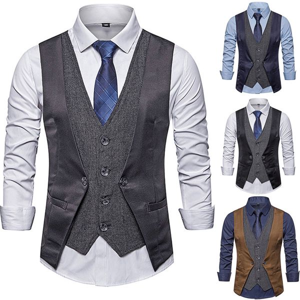 men's casual business blazer vest autumn and winter new trend stitching fake two-piece casual plus size slim vest for men#g2#g2, Black;white
men's casual business blazer vest autumn and winter new trend stitching fake two-piece casual plus size slim vest for men#g2#g2, Black;white
