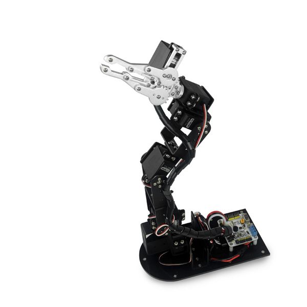 industrial robot 625 mechanical arm 100% alloy manipulator 6 degree robot arm rack with 6pcs ld-1501mg servos + 1 alloy gripper
industrial robot 625 mechanical arm 100% alloy manipulator 6 degree robot arm rack with 6pcs ld-1501mg servos + 1 alloy gripper