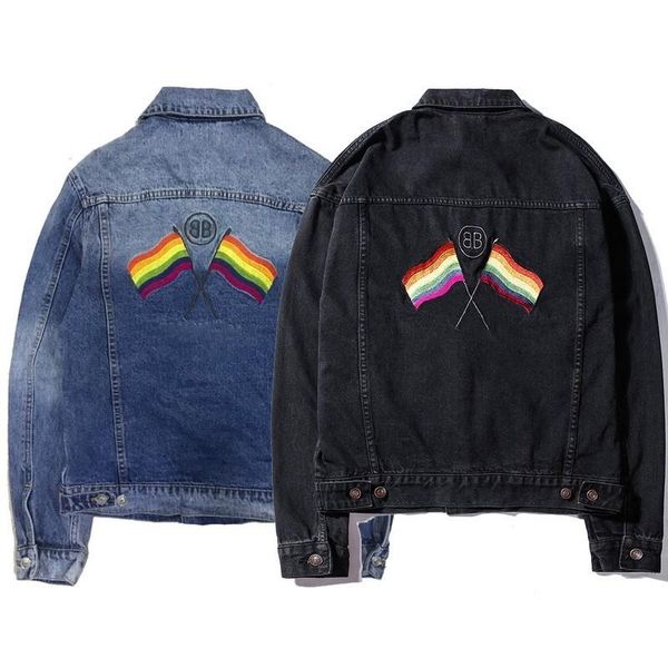 18fw bb rainbow flag heavy work wash джинсовая куртка мужчины и женщины высокое качество мода черный и синий жакет hfbyjk171, Black;brown
18fw bb rainbow flag heavy work wash джинсовая куртка мужчины и женщины высокое качество мода черный и синий жакет hfbyjk171, Black;brown
