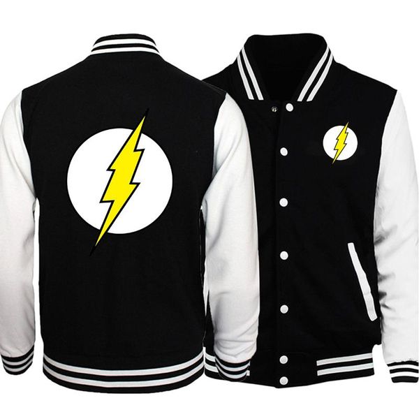 men baseball jacket the flash print male baseball uniform the big bang theory men's sportswear 2019 autumn new coats, Black;brown
men baseball jacket the flash print male baseball uniform the big bang theory men's sportswear 2019 autumn new coats, Black;brown