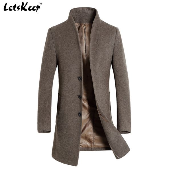 letskeep 2016 new winter woolen long peacoat men slim fit casual thick overcoat mens warm windbreaker trench coat jackets, ma209, Black
letskeep 2016 new winter woolen long peacoat men slim fit casual thick overcoat mens warm windbreaker trench coat jackets, ma209, Black