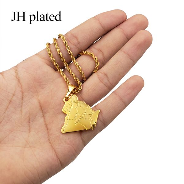 jhplated country algeria map necklace pendant gold color trendy jewelry map of algeria necklaces for men women ornament gifts, Silver
jhplated country algeria map necklace pendant gold color trendy jewelry map of algeria necklaces for men women ornament gifts, Silver