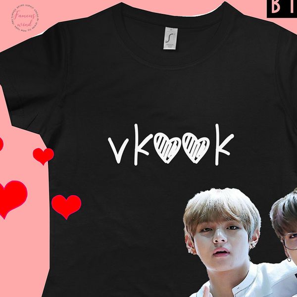 vkook t shirt women kookie merchandise hoseok korean tee clothes young girl tee womens clothing 100% cotton girls tshirts, White
vkook t shirt women kookie merchandise hoseok korean tee clothes young girl tee womens clothing 100% cotton girls tshirts, White