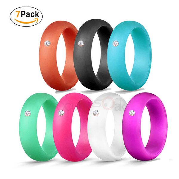 новые 10pcs / комплект 5.7mm силиконовое кольцо с rhinestone гипоаллергенные crossfit гибкая силиконовая finger кольца для женщин обручальны, Golden;silver
новые 10pcs / комплект 5.7mm силиконовое кольцо с rhinestone гипоаллергенные crossfit гибкая силиконовая finger кольца для женщин обручальны, Golden;silver