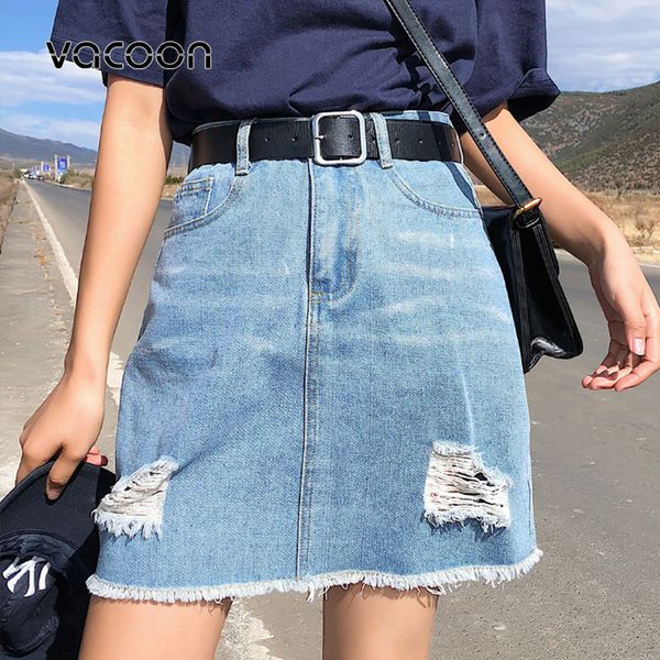 korean woman hole denim short skirt plus size high waist fashion black blue empire summer skirts over size
korean woman hole denim short skirt plus size high waist fashion black blue empire summer skirts over size