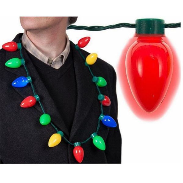 13 led bulbs necklace flashing light up luminous christmas decorations charm party nacklace favor gift supplies ooa7248
13 led bulbs necklace flashing light up luminous christmas decorations charm party nacklace favor gift supplies ooa7248