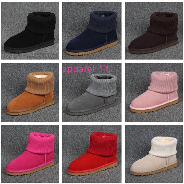 new fashion designer boots women snow boots australian style knitting turned-over cow suede leather winter warm ankle boots brand ivg
new fashion designer boots women snow boots australian style knitting turned-over cow suede leather winter warm ankle boots brand ivg