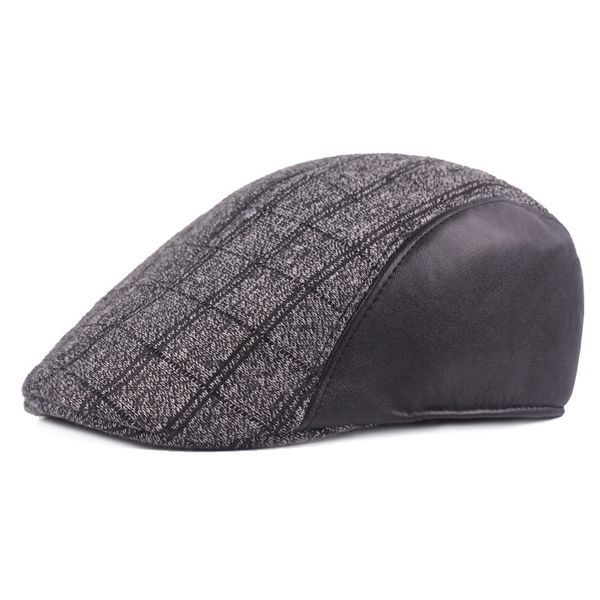 ht1487 autumn winter leather mens berets vintage plaid warm dad hat classic retro gatsby driver newsboy flat ivy caps beret caps, Blue;gray
ht1487 autumn winter leather mens berets vintage plaid warm dad hat classic retro gatsby driver newsboy flat ivy caps beret caps, Blue;gray