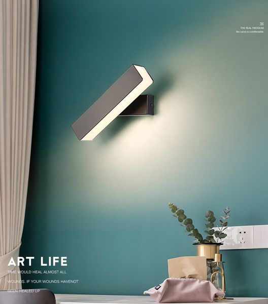 new rotating led wall lamp corridor bedroom livingroom contracted nordic style
new rotating led wall lamp corridor bedroom livingroom contracted nordic style