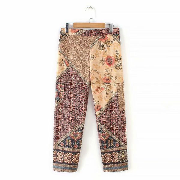 2019 women vintage patchwork printing harem pants elastic waist pocket long trousers mujer leisure court pattern chic pants p303, Black;white
2019 women vintage patchwork printing harem pants elastic waist pocket long trousers mujer leisure court pattern chic pants p303, Black;white