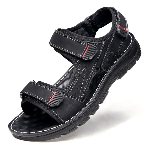 sandals men's casual sports youth trend wild beach shoes 2019 new summer leather vietnamese daily leisure open toe sandals, Black
sandals men's casual sports youth trend wild beach shoes 2019 new summer leather vietnamese daily leisure open toe sandals, Black