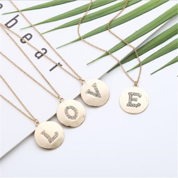 fashion pendant necklaces gift for party long rhinestone chain necklace for women a to z metal letter necklaces girl friend, Silver
fashion pendant necklaces gift for party long rhinestone chain necklace for women a to z metal letter necklaces girl friend, Silver
