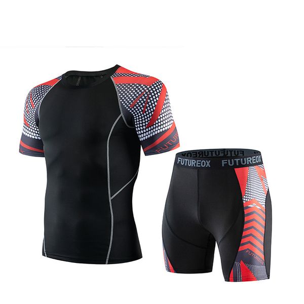 wholesale- set men running suits t-shirt jogging fitness sports sets shirt pants gym workout tights outdoor sportwear clothes, Black;blue
wholesale- set men running suits t-shirt jogging fitness sports sets shirt pants gym workout tights outdoor sportwear clothes, Black;blue
