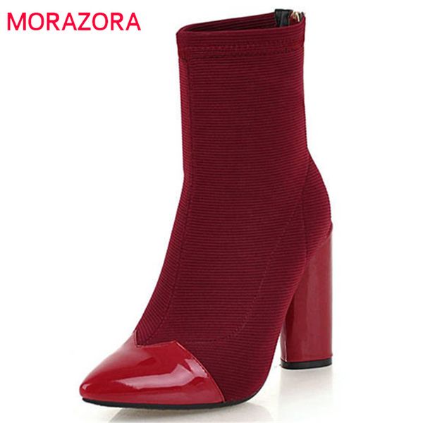 morazora 2018 большой размер 33-46 острым носом ботильоны женщины молния высокие каблуки обувь женщина мода осень зима пинетки черный, Black
morazora 2018 большой размер 33-46 острым носом ботильоны женщины молния высокие каблуки обувь женщина мода осень зима пинетки черный, Black