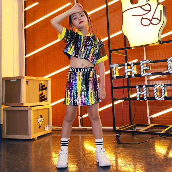 girls colorful hip-hop jazz dance costumes sequin 2 pieces set children kids street dance clothes performance wear tide dwy2012, Black;red
girls colorful hip-hop jazz dance costumes sequin 2 pieces set children kids street dance clothes performance wear tide dwy2012, Black;red