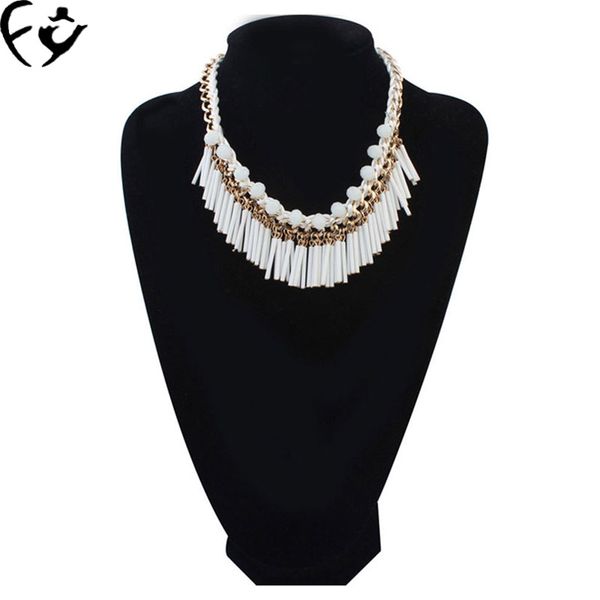 european and american fashion hand-woven pipe tassel necklaces, Silver
european and american fashion hand-woven pipe tassel necklaces, Silver