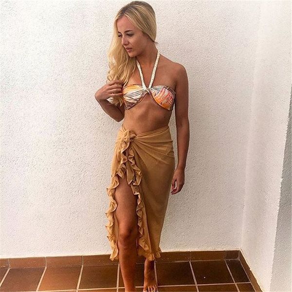 women beach bikini cover up swim skirt short wrap sarong beachwear swimwear, Blue;gray
women beach bikini cover up swim skirt short wrap sarong beachwear swimwear, Blue;gray