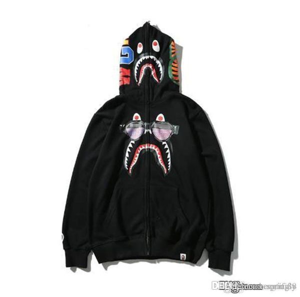 2017 new japan bap a bathing a ape men's shark head jacket sweats hoodie bap sunglasses shark logo sweater coat54, Black
2017 new japan bap a bathing a ape men's shark head jacket sweats hoodie bap sunglasses shark logo sweater coat54, Black