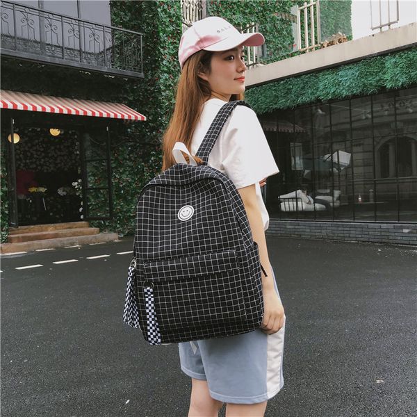 new women bag female student college wind bag plaid canvas backpack travel girl canvas backpack casual bagpack
new women bag female student college wind bag plaid canvas backpack travel girl canvas backpack casual bagpack
