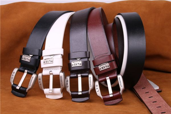 leather belt men's vintage fashion personality belt designer business pin buckle belt leather with box ing, Black;brown
leather belt men's vintage fashion personality belt designer business pin buckle belt leather with box ing, Black;brown