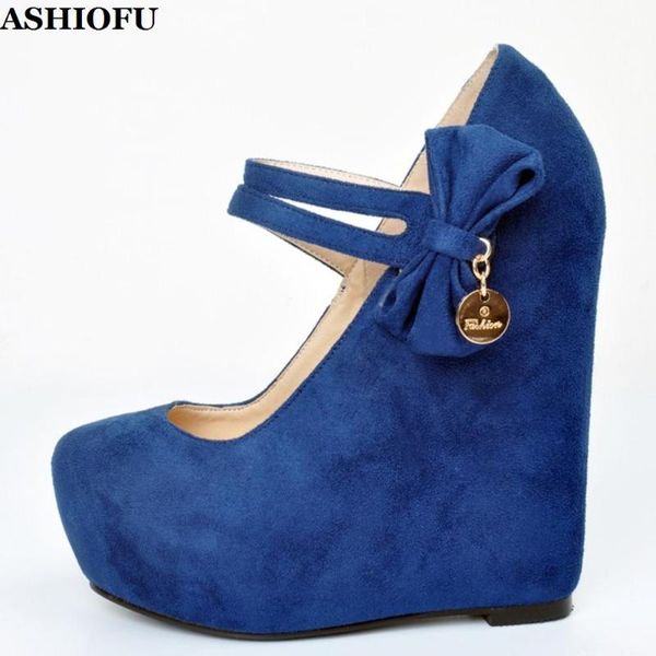 ashiofu handmade women's wadge heel pumps faux-suede double-buckle strap party dress shoes butterfly-knot evening fashion pumps, Black
ashiofu handmade women's wadge heel pumps faux-suede double-buckle strap party dress shoes butterfly-knot evening fashion pumps, Black
