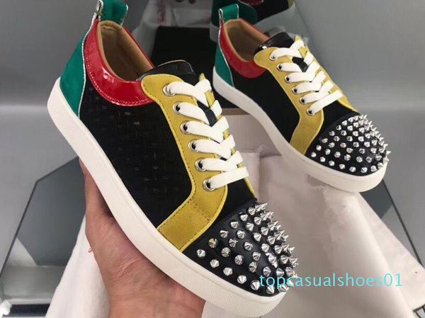 designer red bottom loafers for men women casual shoes genuine leather slip on platform sneakers wedding party flats men shoes c yuo t01, Black
designer red bottom loafers for men women casual shoes genuine leather slip on platform sneakers wedding party flats men shoes c yuo t01, Black