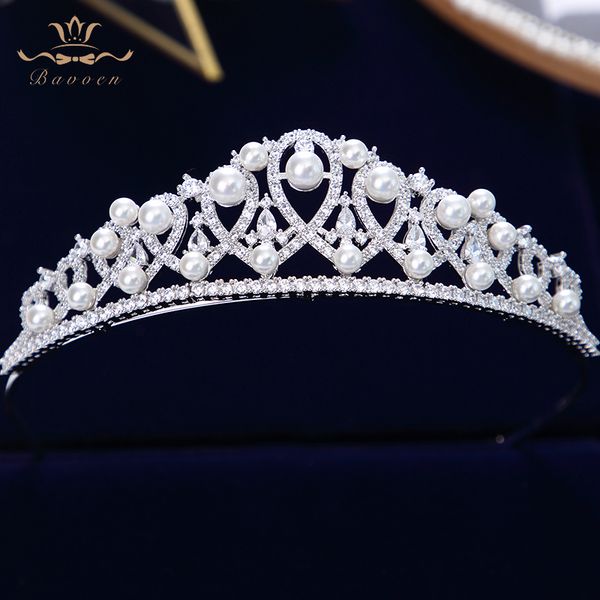 europeans nature pearls brides hairbands wedding zircon crystal bridal tiara headpiece bridesmaids hair jewelry, White;golden
europeans nature pearls brides hairbands wedding zircon crystal bridal tiara headpiece bridesmaids hair jewelry, White;golden