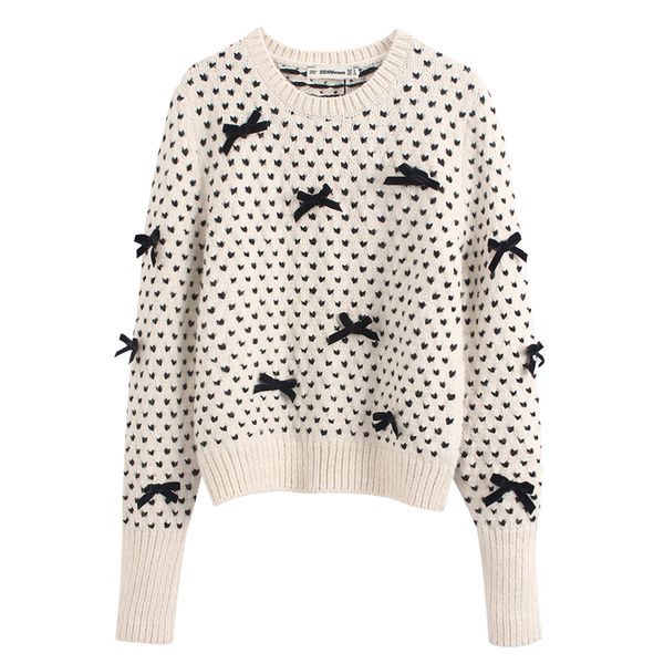 hadara loose o neck sweaters women fashion sweet autumn bow sweater women elegant long sleeve sweaters female ladies kac, White;black
hadara loose o neck sweaters women fashion sweet autumn bow sweater women elegant long sleeve sweaters female ladies kac, White;black