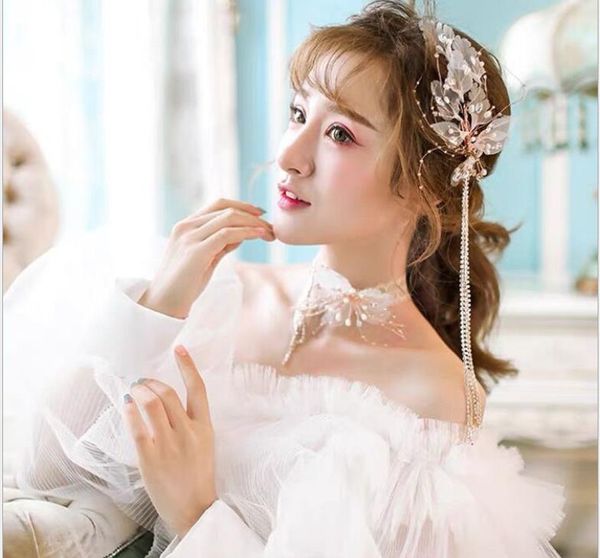 bridal white tassel headdress tassel hair clips sen ancient style hair accessories wedding travel p accessories, Silver
bridal white tassel headdress tassel hair clips sen ancient style hair accessories wedding travel p accessories, Silver