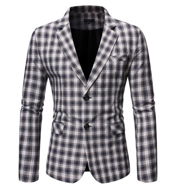 spring autumn luxury blazer 2019 casual business cotton slim fit suit jacket men's plus size m-5xl plaid blazer, White;black
spring autumn luxury blazer 2019 casual business cotton slim fit suit jacket men's plus size m-5xl plaid blazer, White;black