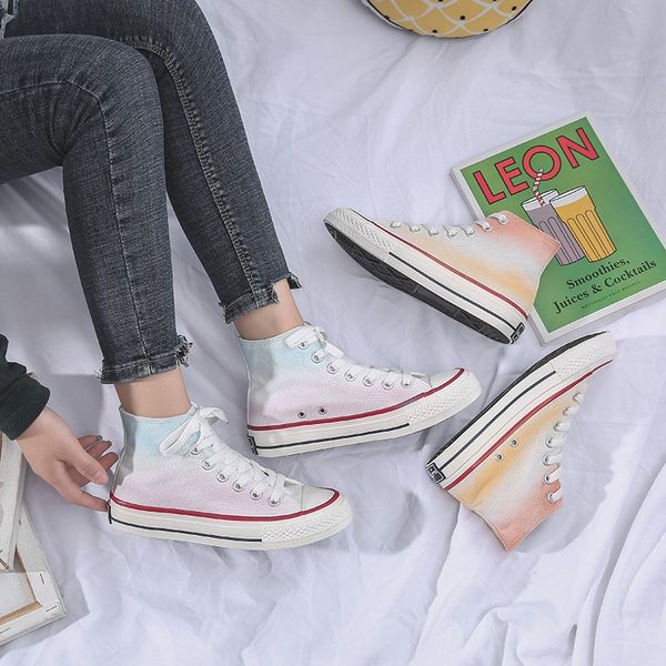 spring 2019 highcanvas shoes female student korean version baitie girls popular shoes handpainted girls heart tide net red, Black
spring 2019 highcanvas shoes female student korean version baitie girls popular shoes handpainted girls heart tide net red, Black