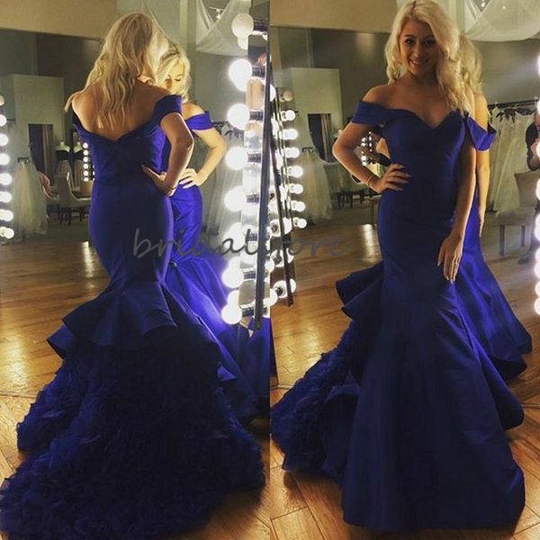 custom mermaid prom dresses off shoulders royal blue evening dresses ruffles trumpet special occasion dresses 2020 moroccan caftan dress, Black
custom mermaid prom dresses off shoulders royal blue evening dresses ruffles trumpet special occasion dresses 2020 moroccan caftan dress, Black