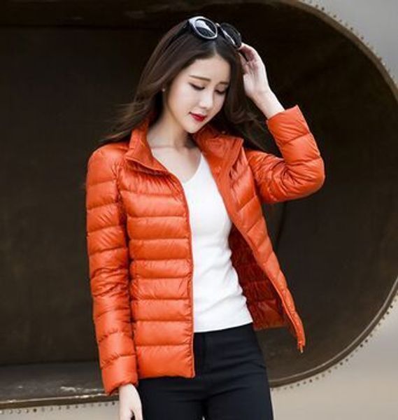 new style lightweight down coat women's short slim fit korean-style long sleeve stand collar fall and winter clothes women's dow, Black;white
new style lightweight down coat women's short slim fit korean-style long sleeve stand collar fall and winter clothes women's dow, Black;white