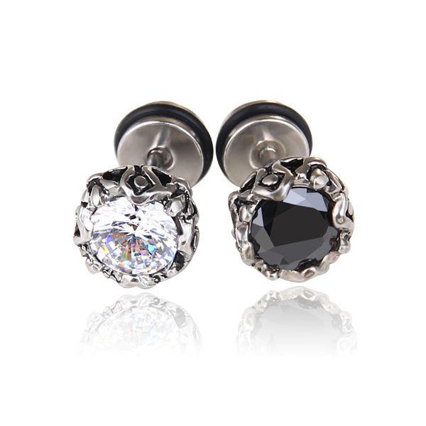 luxury earrings titanium steel anti-allergic crown zircon stud earrings women men personalized punk ear stud jewelry, Golden;silver
luxury earrings titanium steel anti-allergic crown zircon stud earrings women men personalized punk ear stud jewelry, Golden;silver