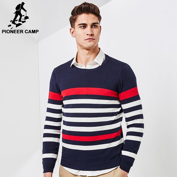 pioneer camp 2017 new spring thin sweater men brand clothing fashion men pullover quality striped knitted sweater male ams705013, White;black
pioneer camp 2017 new spring thin sweater men brand clothing fashion men pullover quality striped knitted sweater male ams705013, White;black