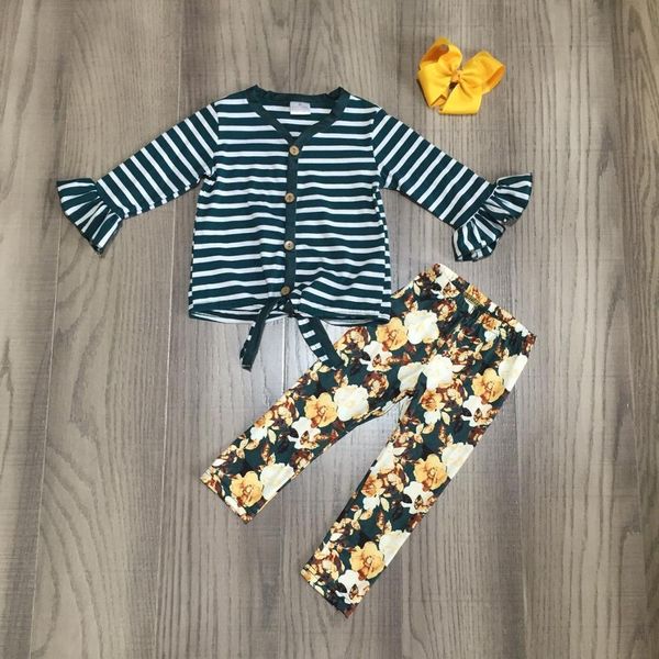 baby girl clothes girls fall/winter outfits girls tripe raglan with floral trousers outfits with bow, White
baby girl clothes girls fall/winter outfits girls tripe raglan with floral trousers outfits with bow, White