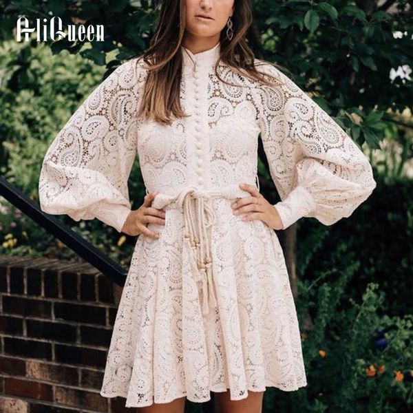 2020 autumn women lantern sleeve hollow out lace dress elegant floral embroidery tassel lace up mini party dresses vestidos, Black;gray
2020 autumn women lantern sleeve hollow out lace dress elegant floral embroidery tassel lace up mini party dresses vestidos, Black;gray